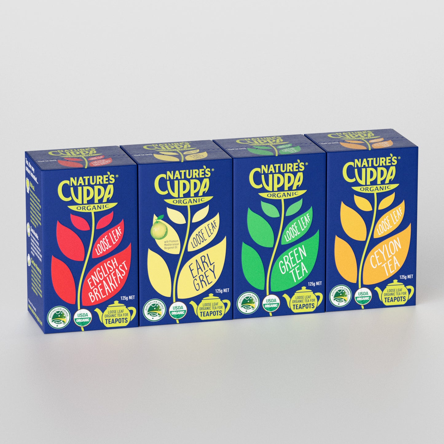 3D Front View of Nature's Cuppa Loose Leaf Tea Pack