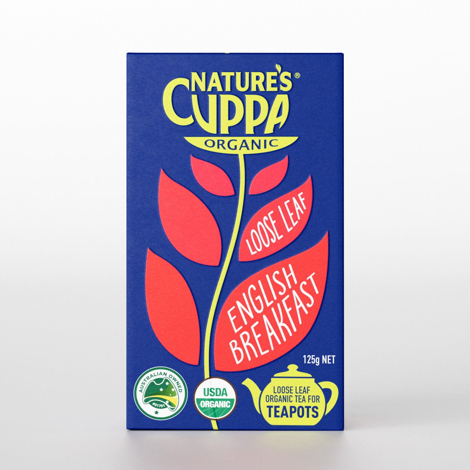2D View of Nature's Cuppa Organic English Breakfast Loose Leaf Tea 125g