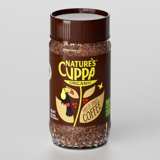 3D Front View of Nature's Cuppa Organic Freeze Dried Coffee 200g