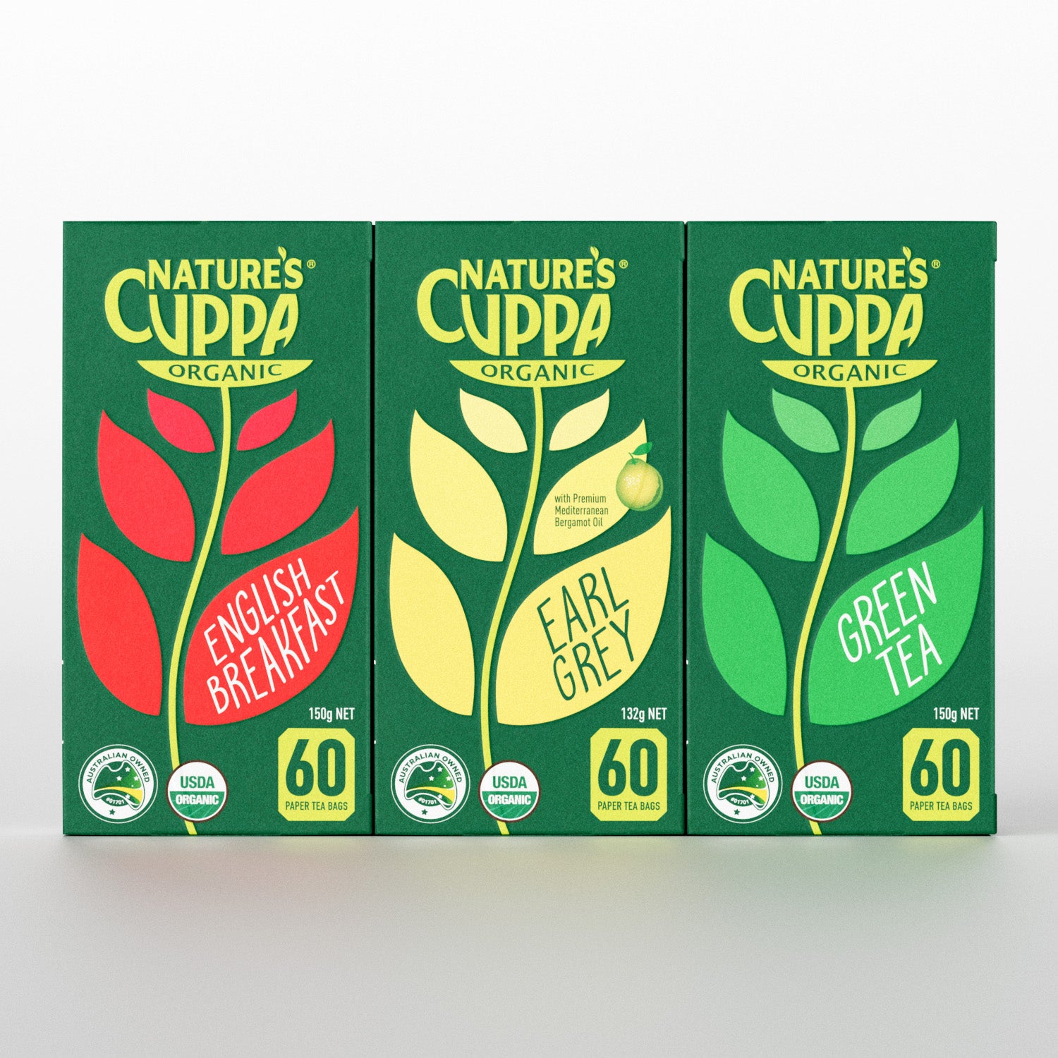 2D Front View of Nature's Cuppa The High Tea Bag Pack