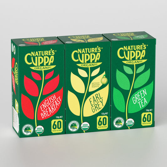 3D Front View of Nature's Cuppa The High Tea Bag Pack