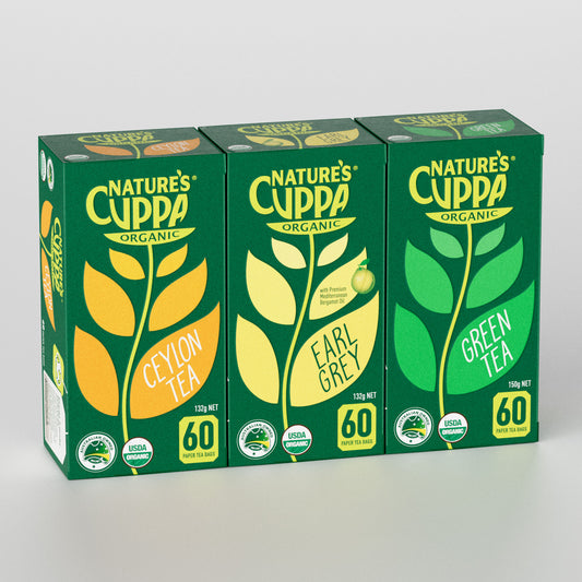 3D Front View of Nature's Cuppa The Originals Tea Bag Pack